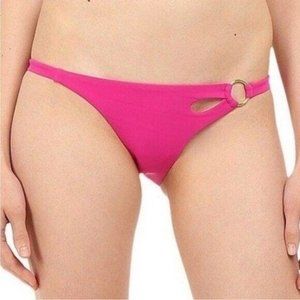 L'Agent Agent Provocateur Adrina Bikini Bottoms Cut Out Ring Pink S